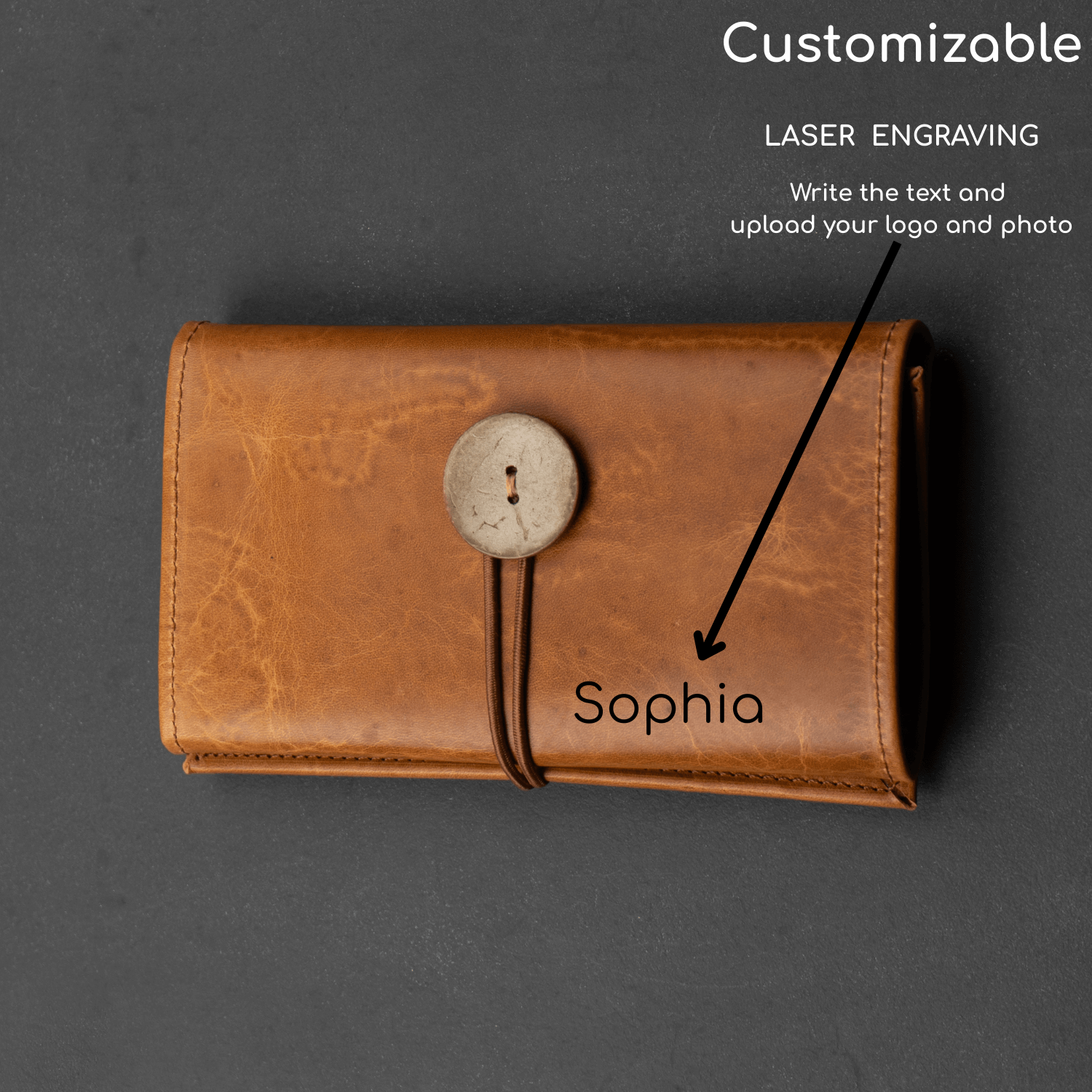 Leather Grey Travel Tech Organizer - Riverside