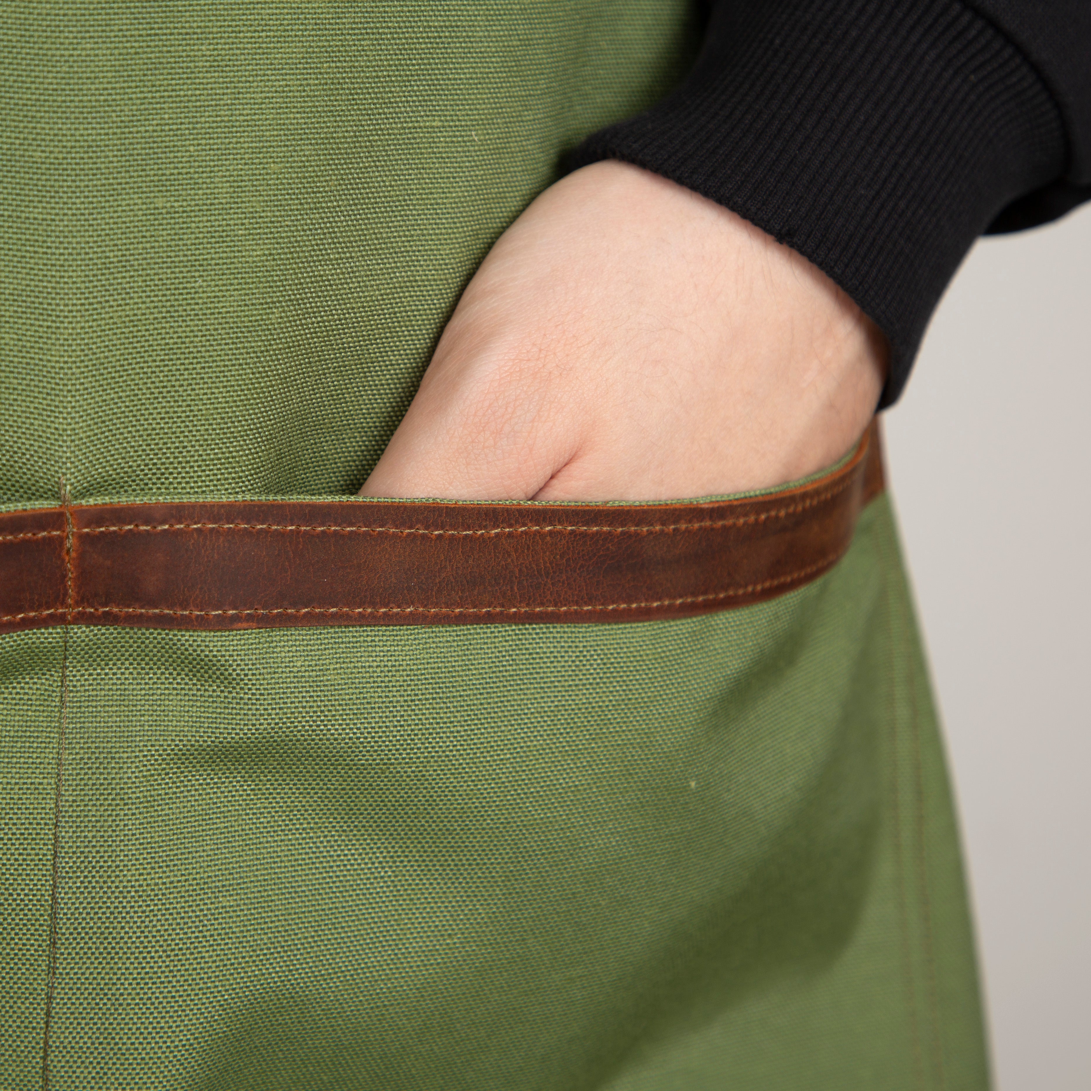 Durable Canvas Work Apron - Olive Green - Provence