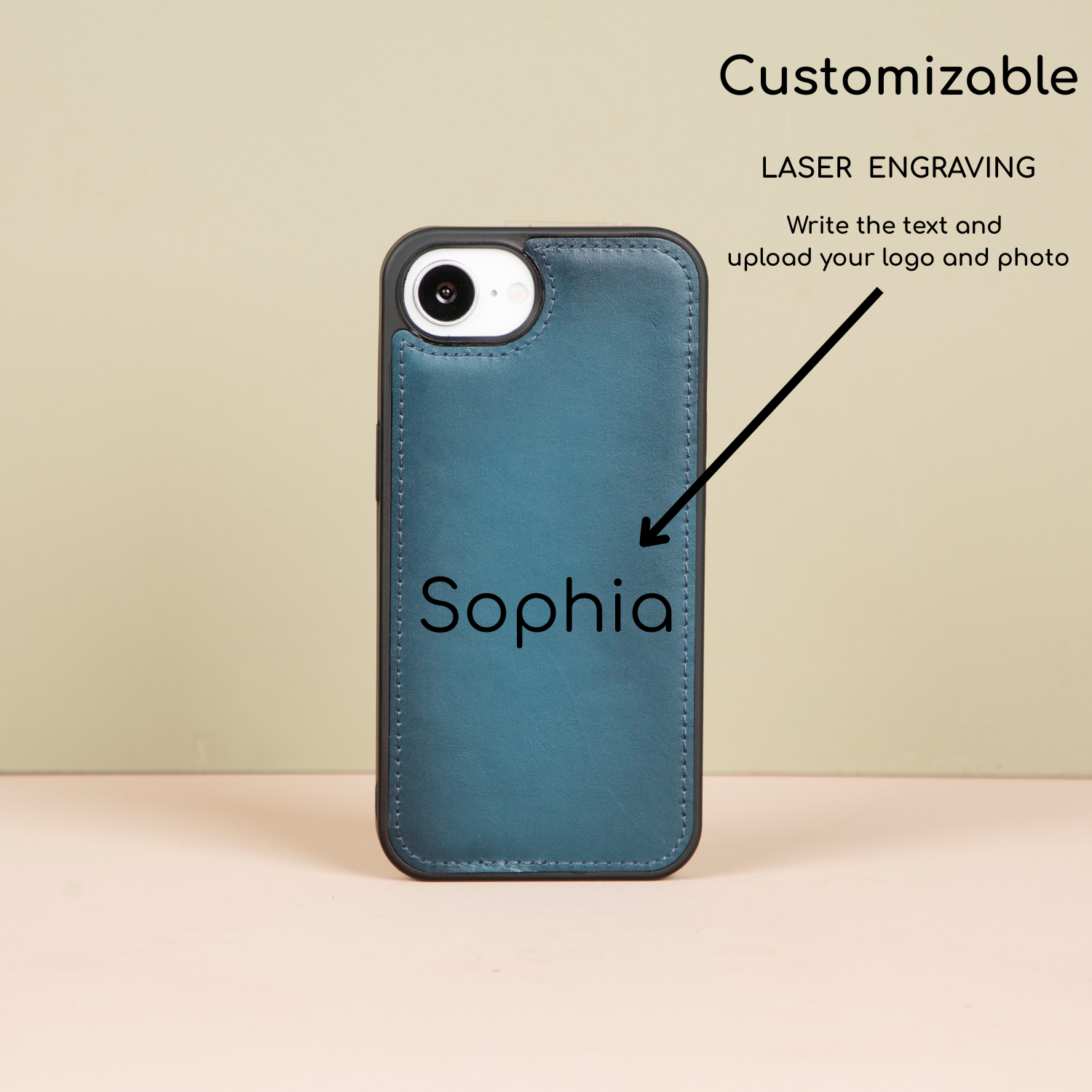 iPhone 16e Leather Wallet Case - Petrol Blue - Brooklyn