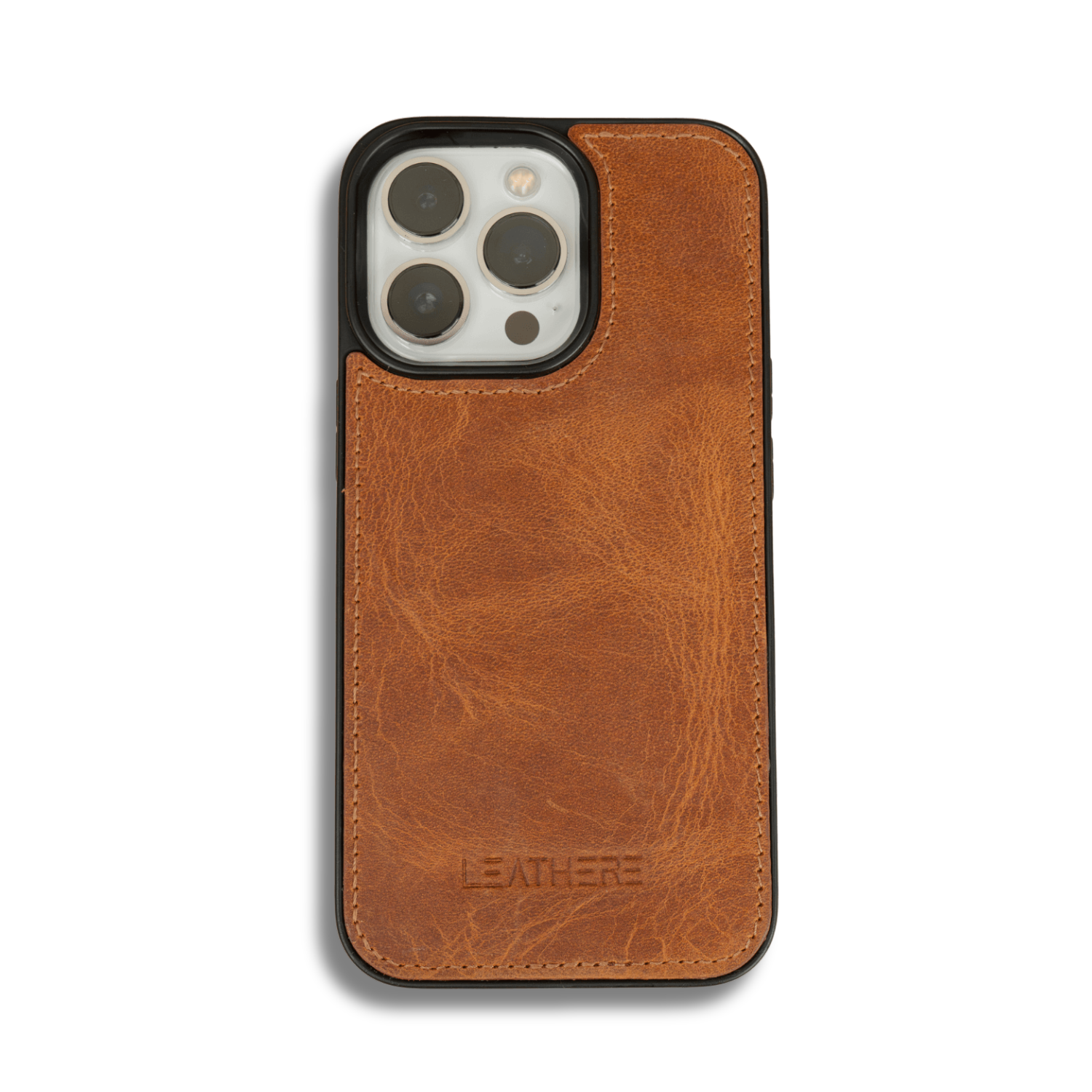 iPhone 16 Series Rustic Brown Leather Case - Austin