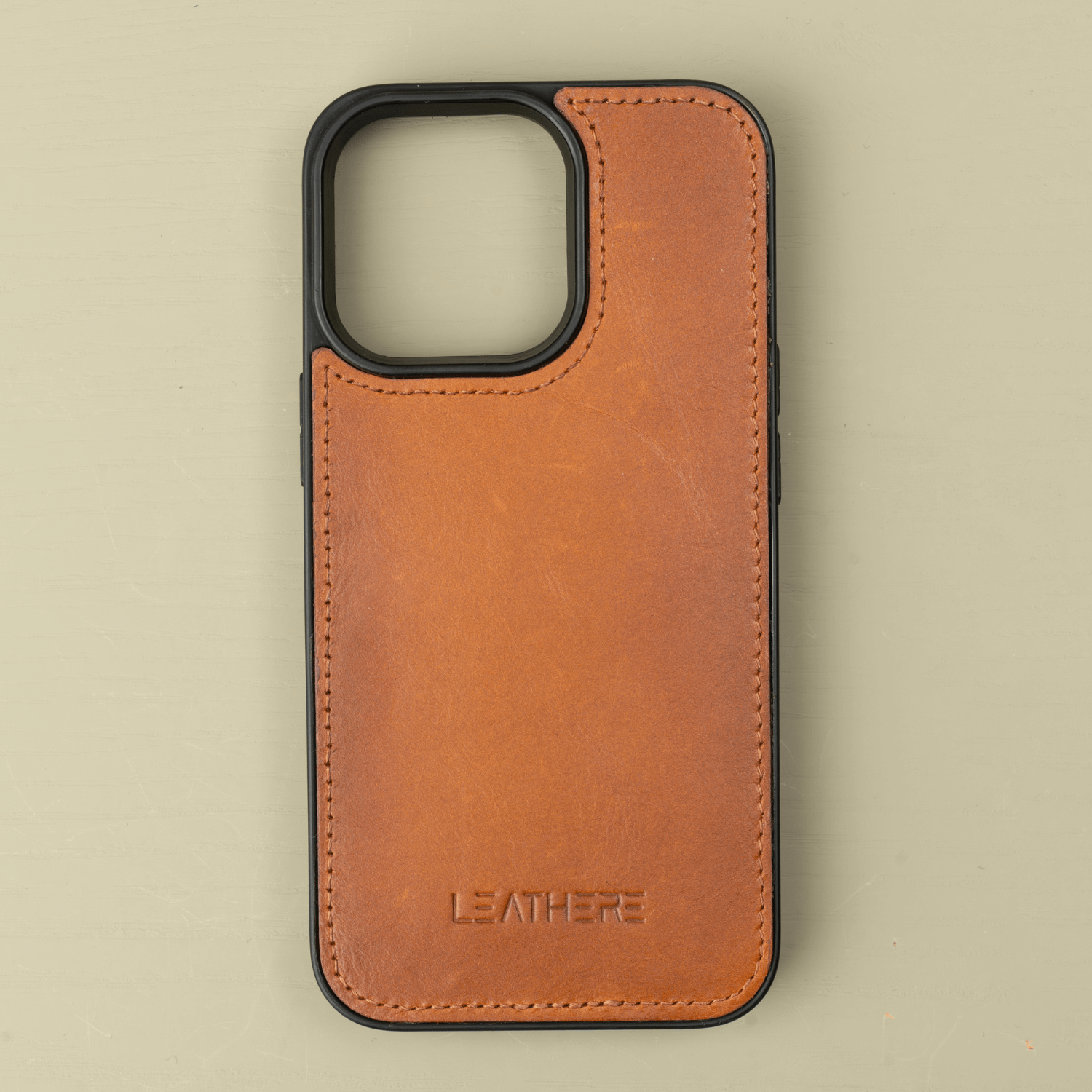iPhone 15 Series Rustic Brown Leather Wallet Case - New York