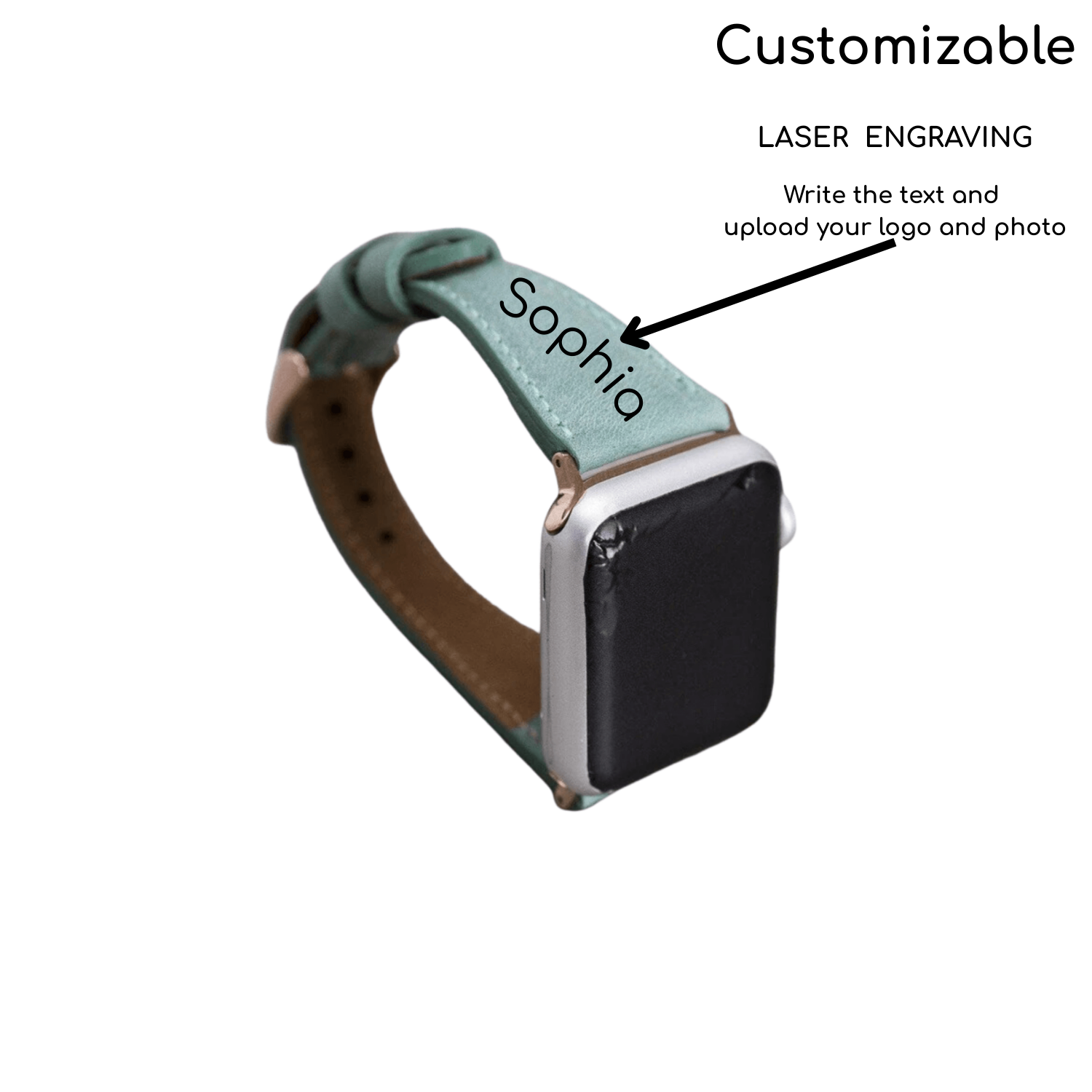Classic Rich Caramel Brown Leather Apple Watch Band - Dallas