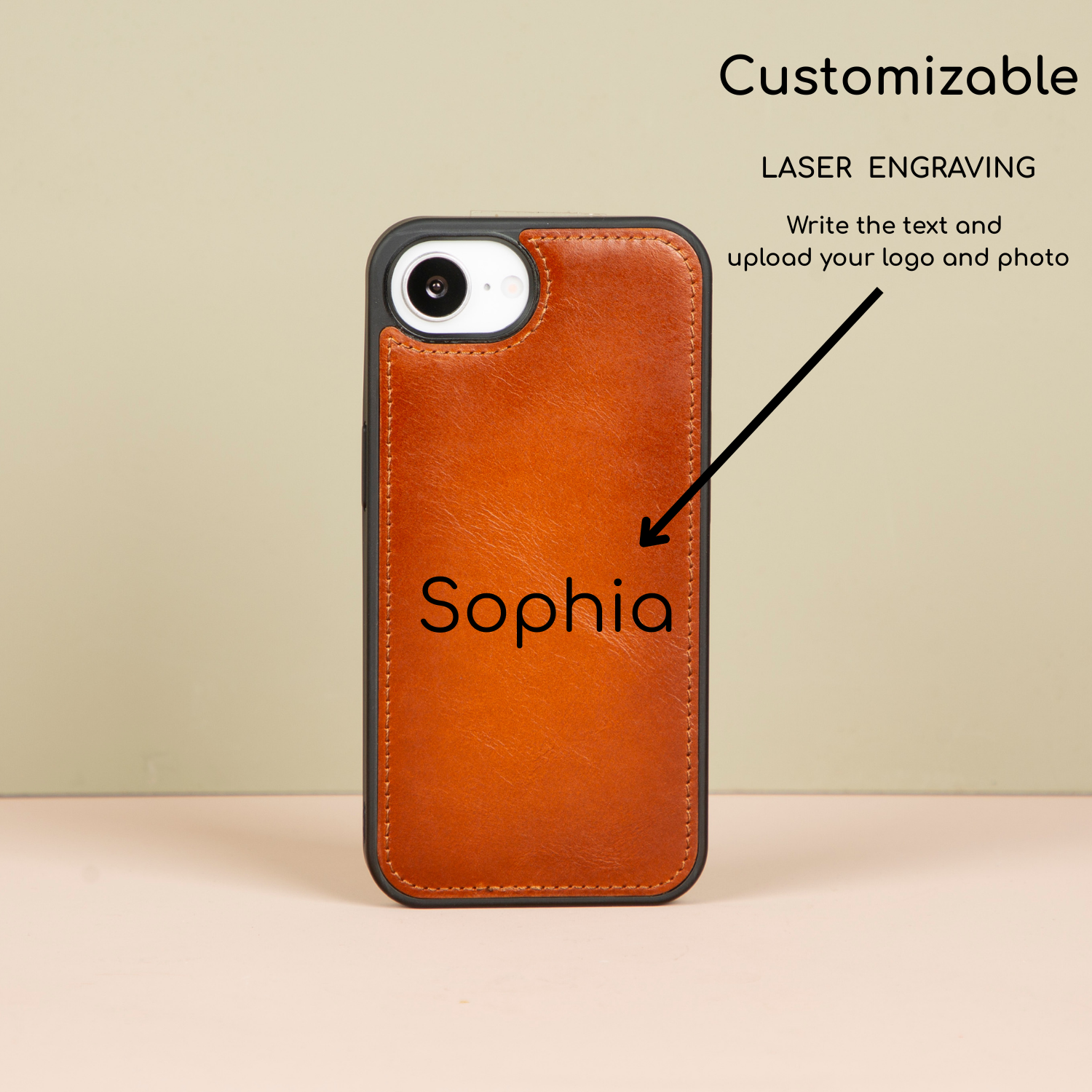 iPhone 16e Leather Wallet Case - Golden Brown - Brooklyn