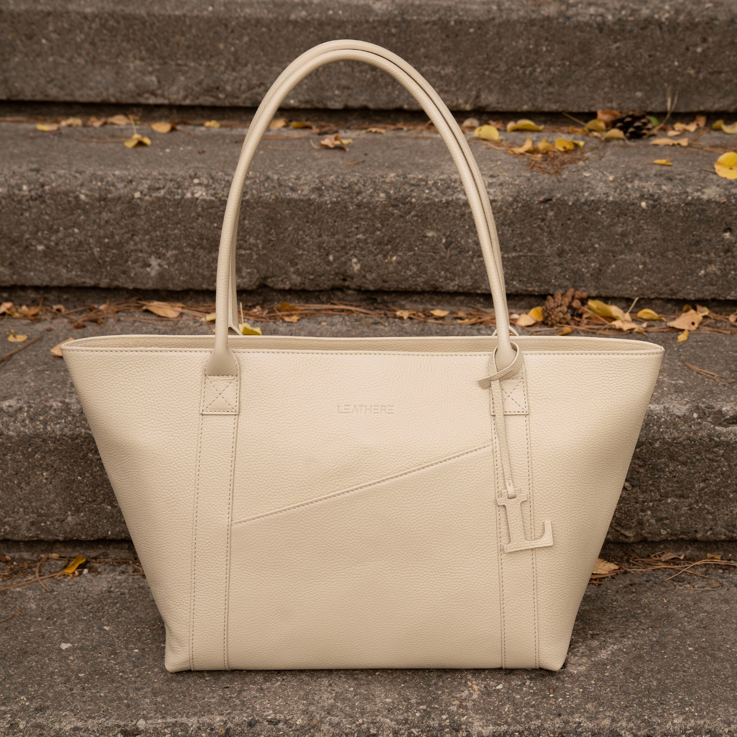 The Leathere New York Tote - Cognac