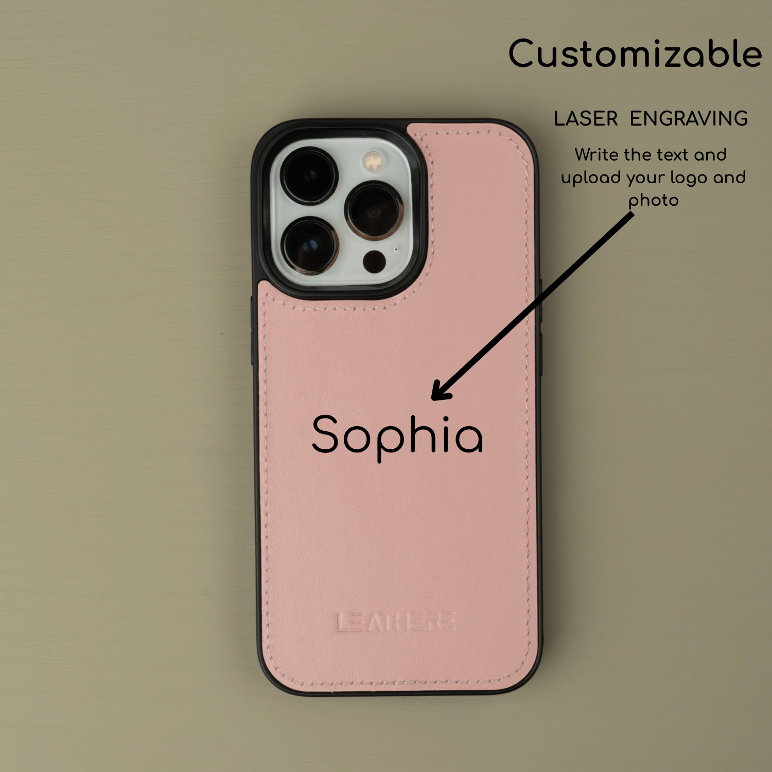 iPhone 17 Series Pink Leather Case - Austin (pre-order)