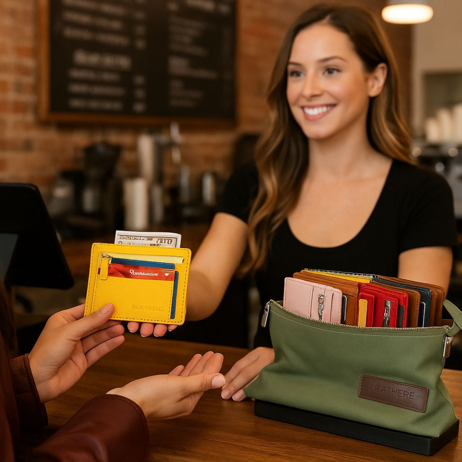 Zippered Genuine Leather Card Holder – Gift Box Edition (10 Colors) - Concord