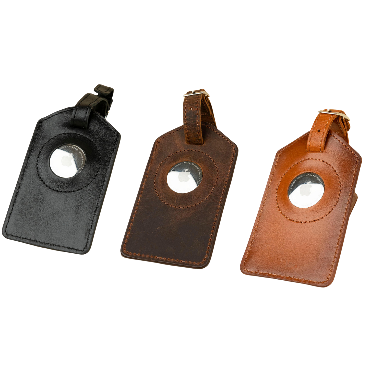 Premium Leather AirTag Luggage Tag Business Set - Clovis