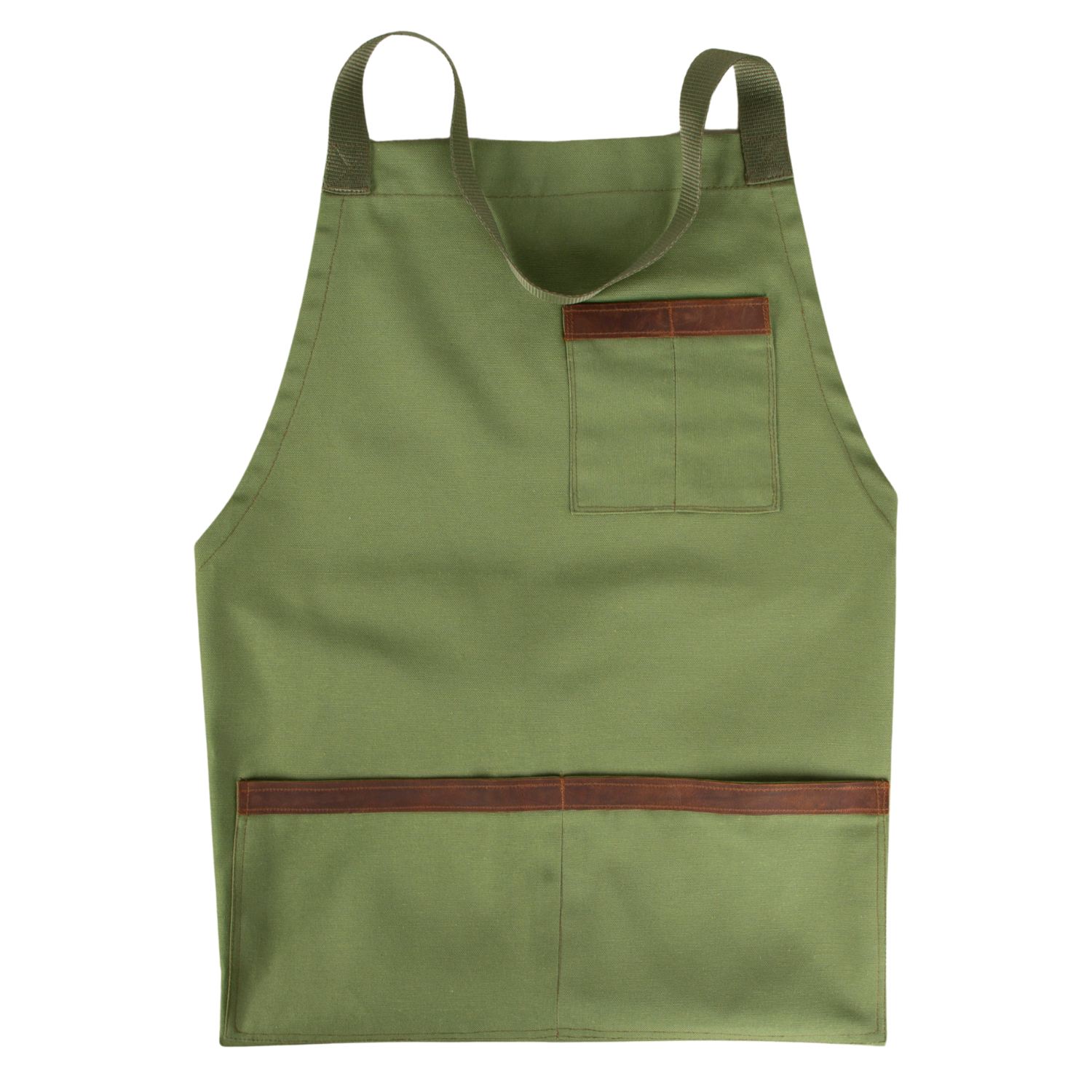 Durable Canvas Work Apron - Olive Green - Provence