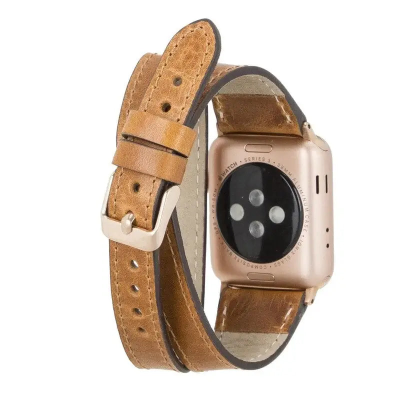 Luxury Double Wrap Apple Watch Band Business Set - San Diego