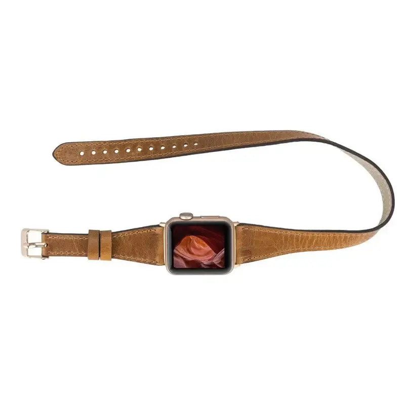 Luxury Double Wrap Apple Watch Band Business Set - San Diego