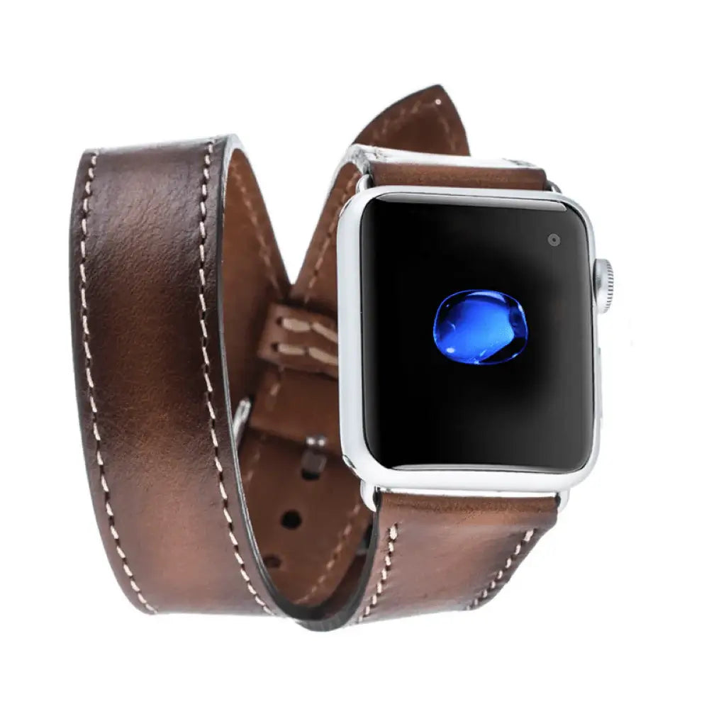 Luxury Double Wrap Apple Watch Band Business Set - San Diego