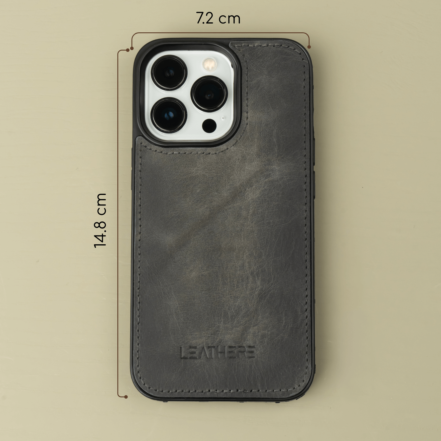 iPhone 17 Series Grey Leather Wallet Case - New York (pre-order)