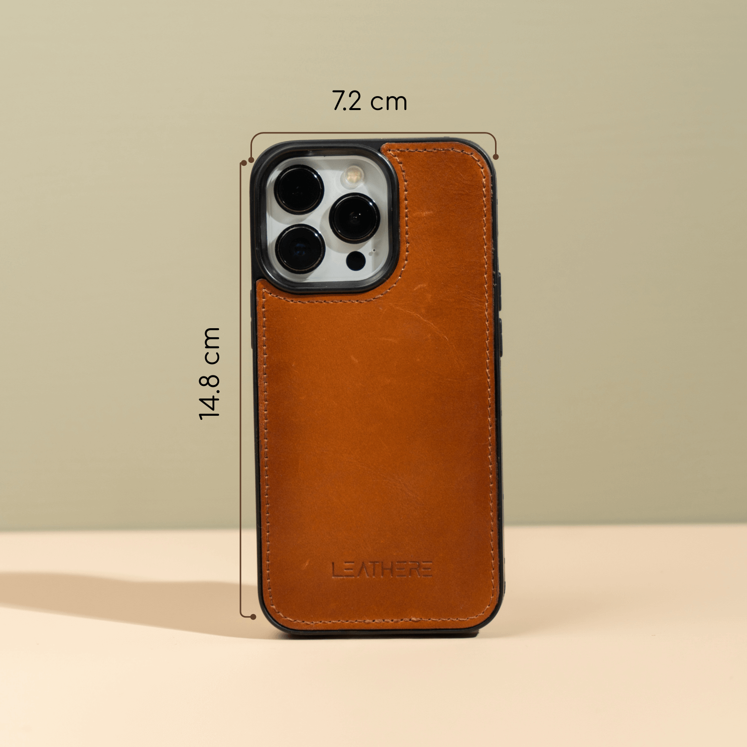 iPhone 14 Series Rustic Brown Leather Wallet Case - New York